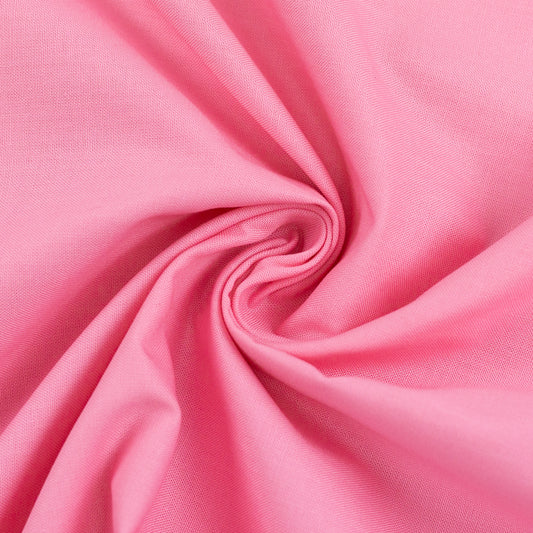 Baumwollwebware | Uni | Rosa