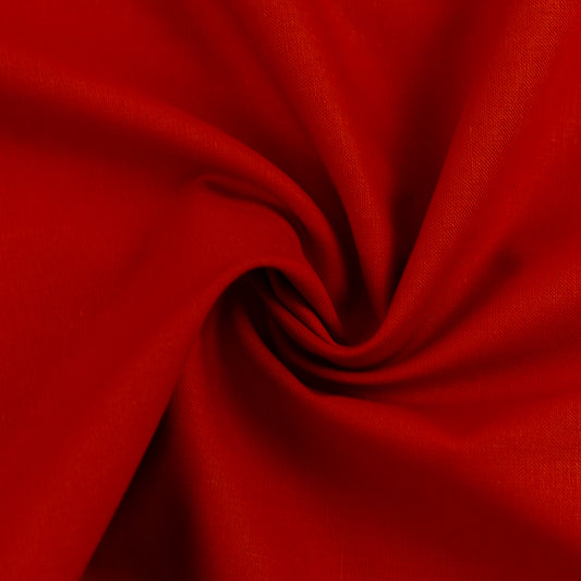 Baumwollwebware | Uni | Rot