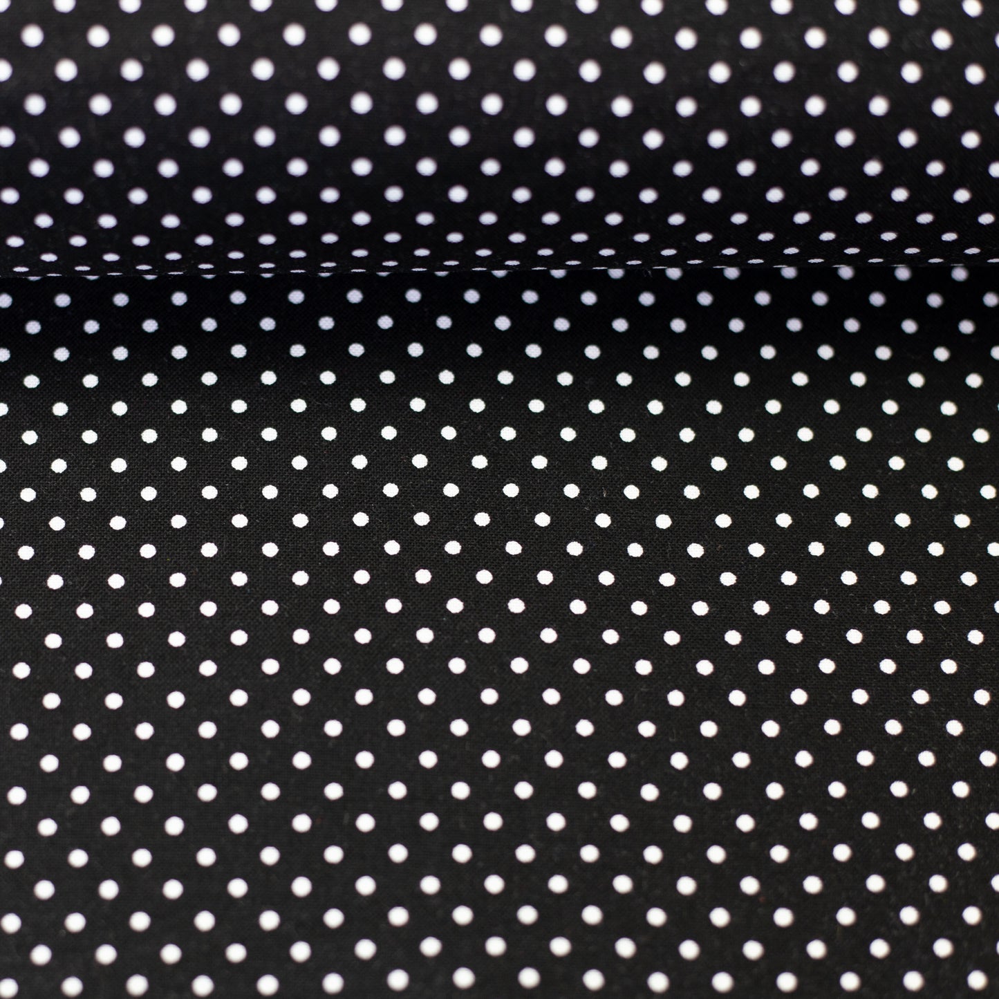 Baumwollwebware | Pünktchen | Schwarz