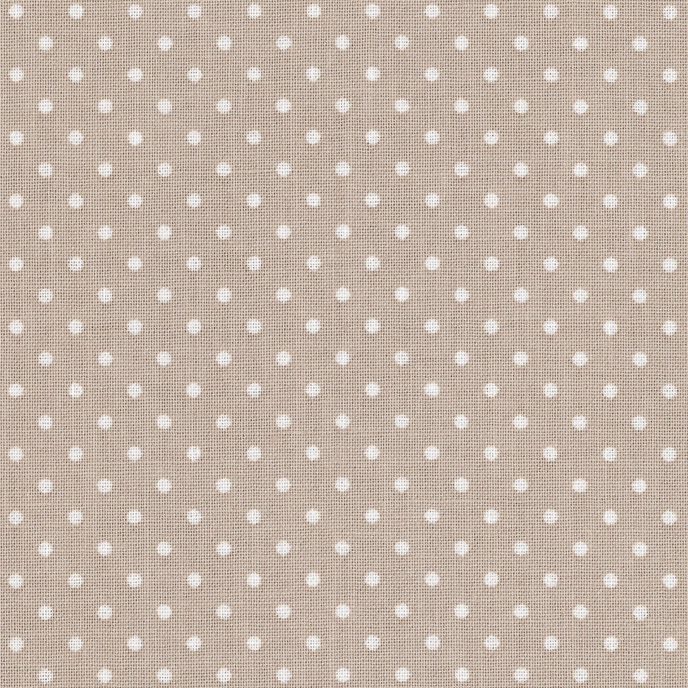 Baumwollwebware | Pünktchen | Beige