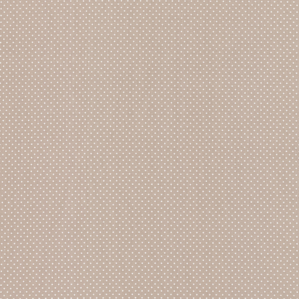 Baumwollwebware | Pünktchen | Beige