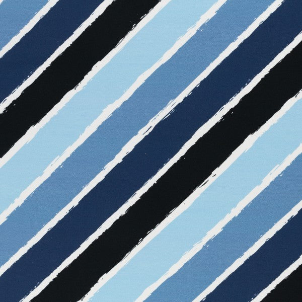 French Terry | Diagonally | Blau