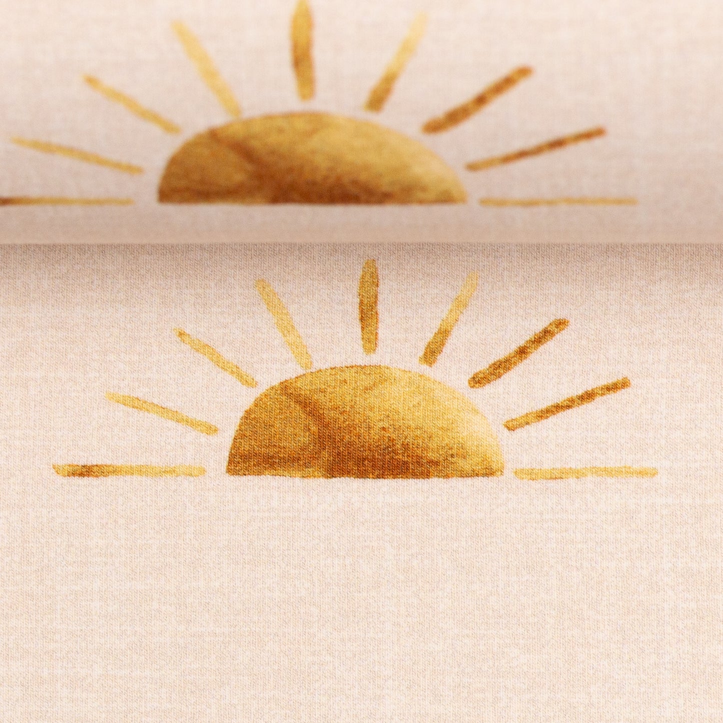 Baumwolljersey | Sonnenaufgang | Sand