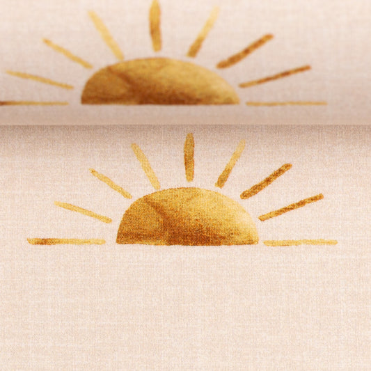 Baumwolljersey | Sonnenaufgang | Sand
