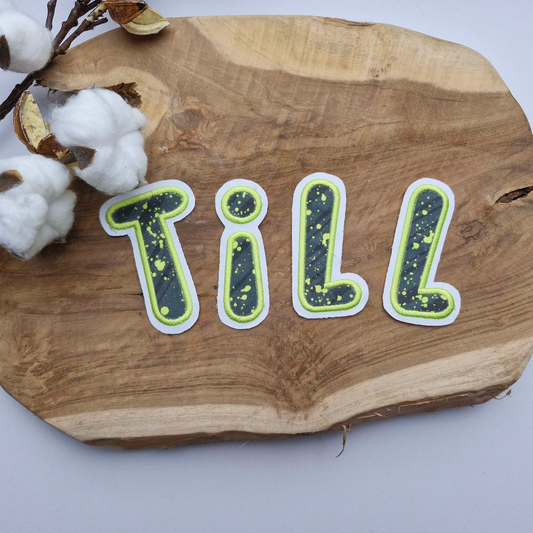 Applikation Aufnäher Patch | Wunschname | MähdreschBär