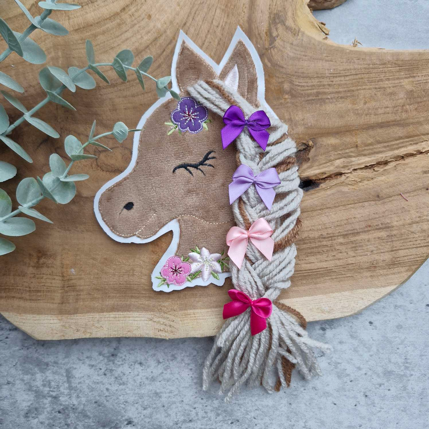 STICKDATEI | Doodle- Datei | Pferd Boho | 3D-Mähne