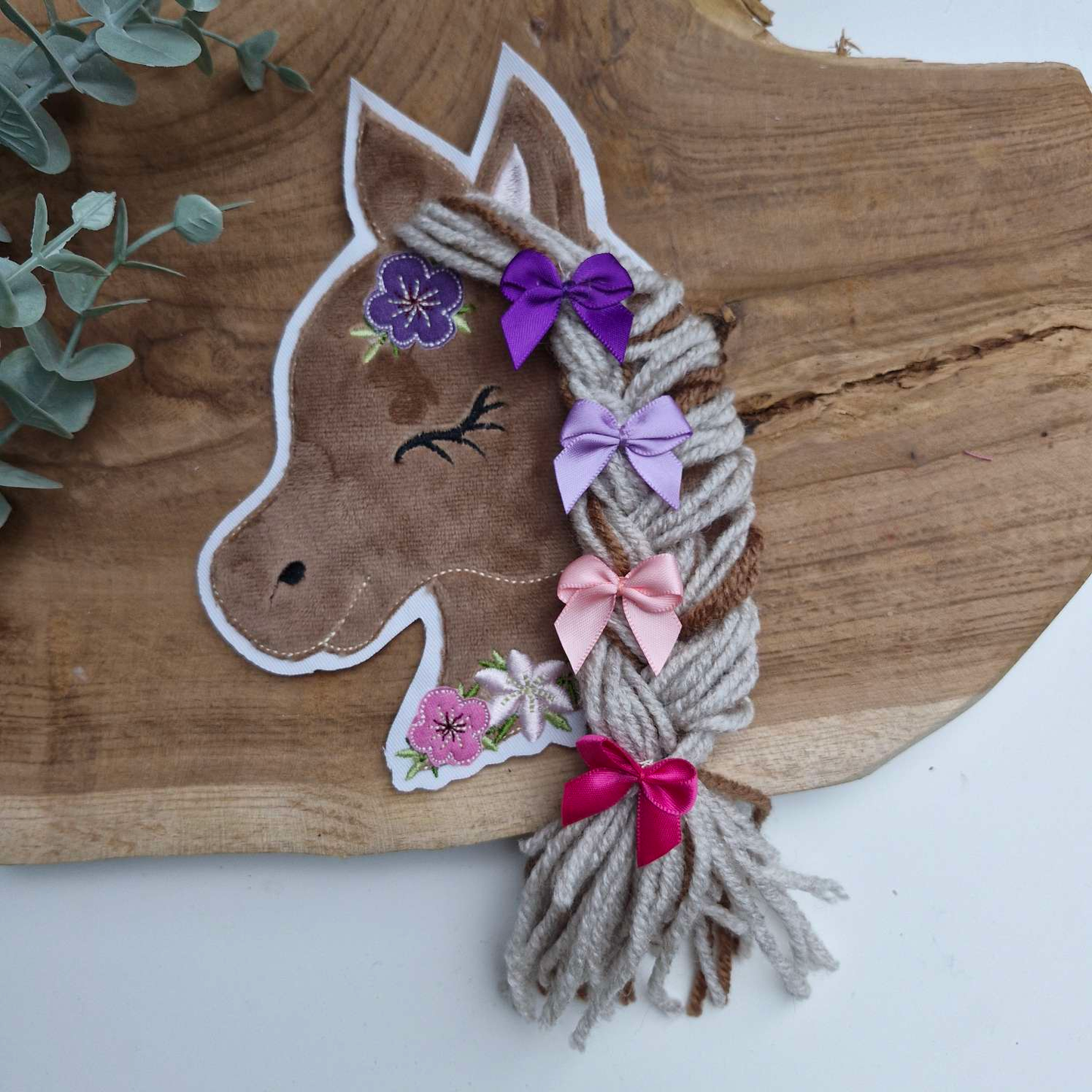STICKDATEI | Doodle- Datei | Pferd Boho | 3D-Mähne