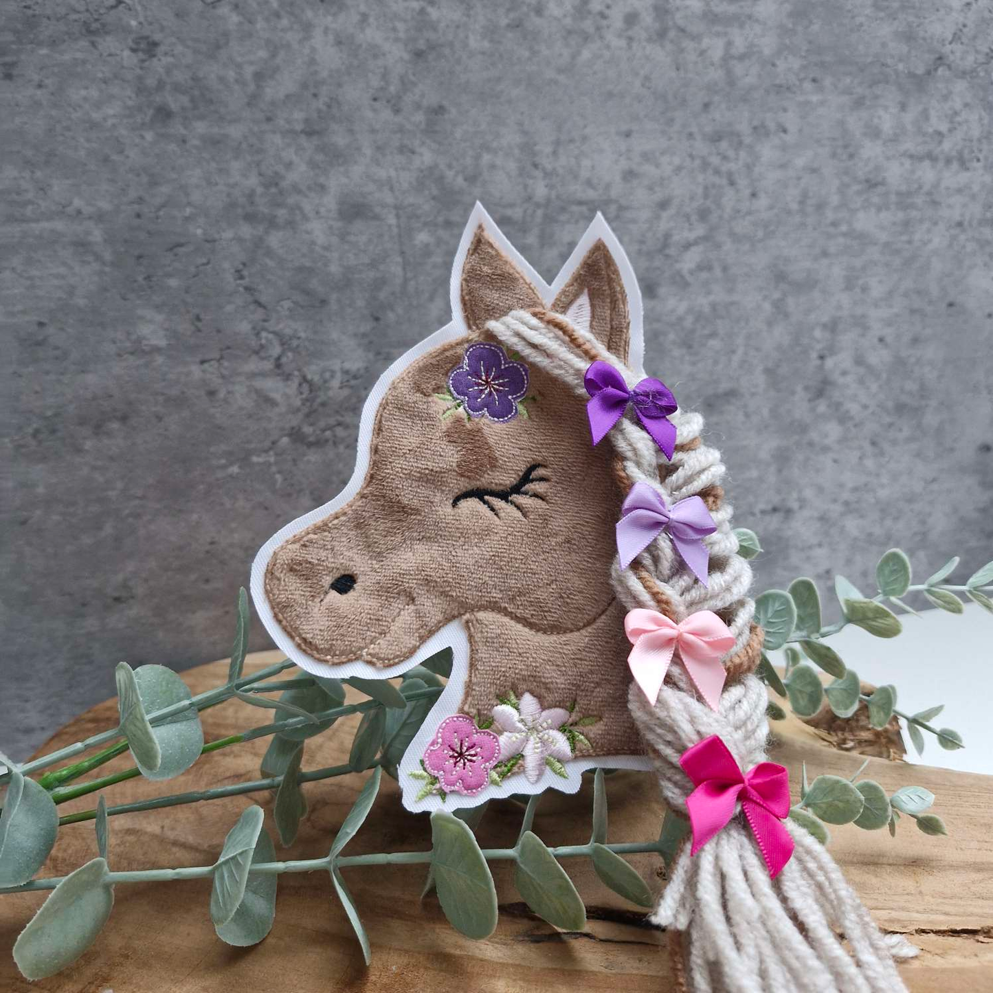 STICKDATEI | Doodle- Datei | Pferd Boho | 3D-Mähne