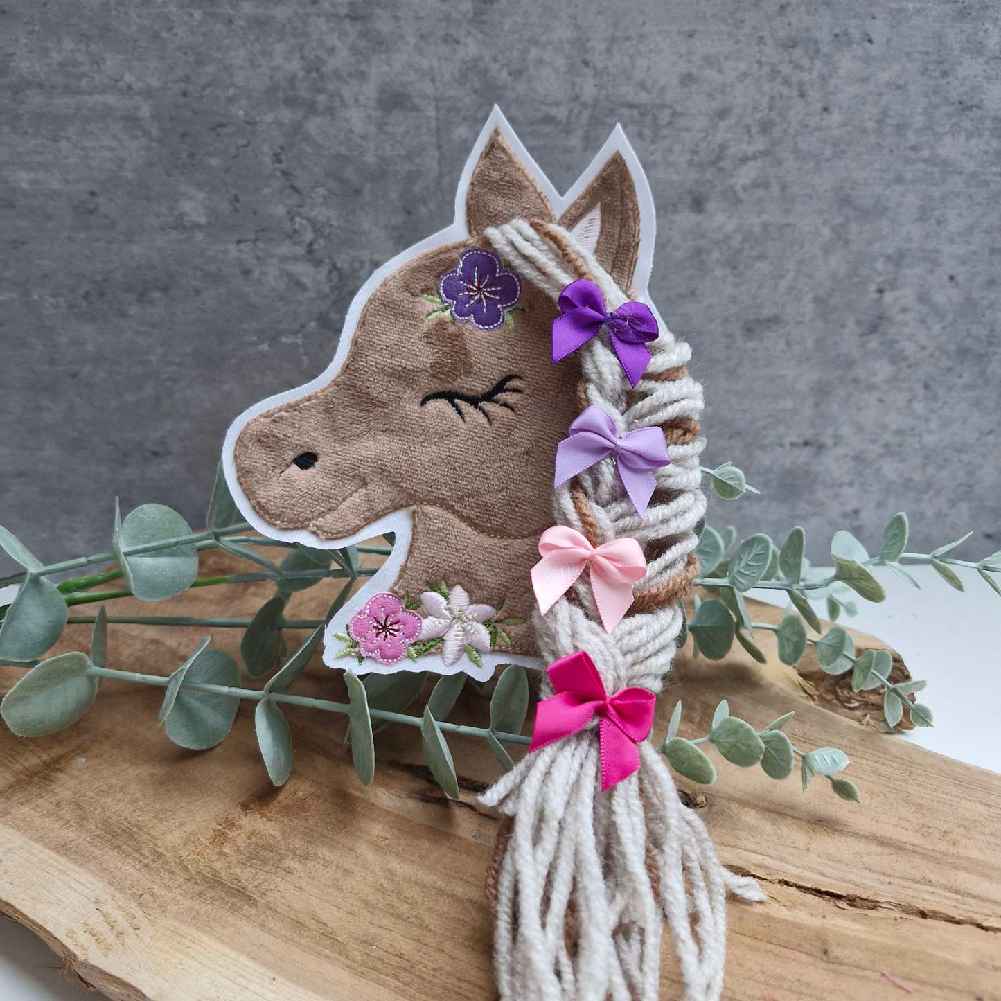 STICKDATEI | Doodle- Datei | Pferd Boho | 3D-Mähne