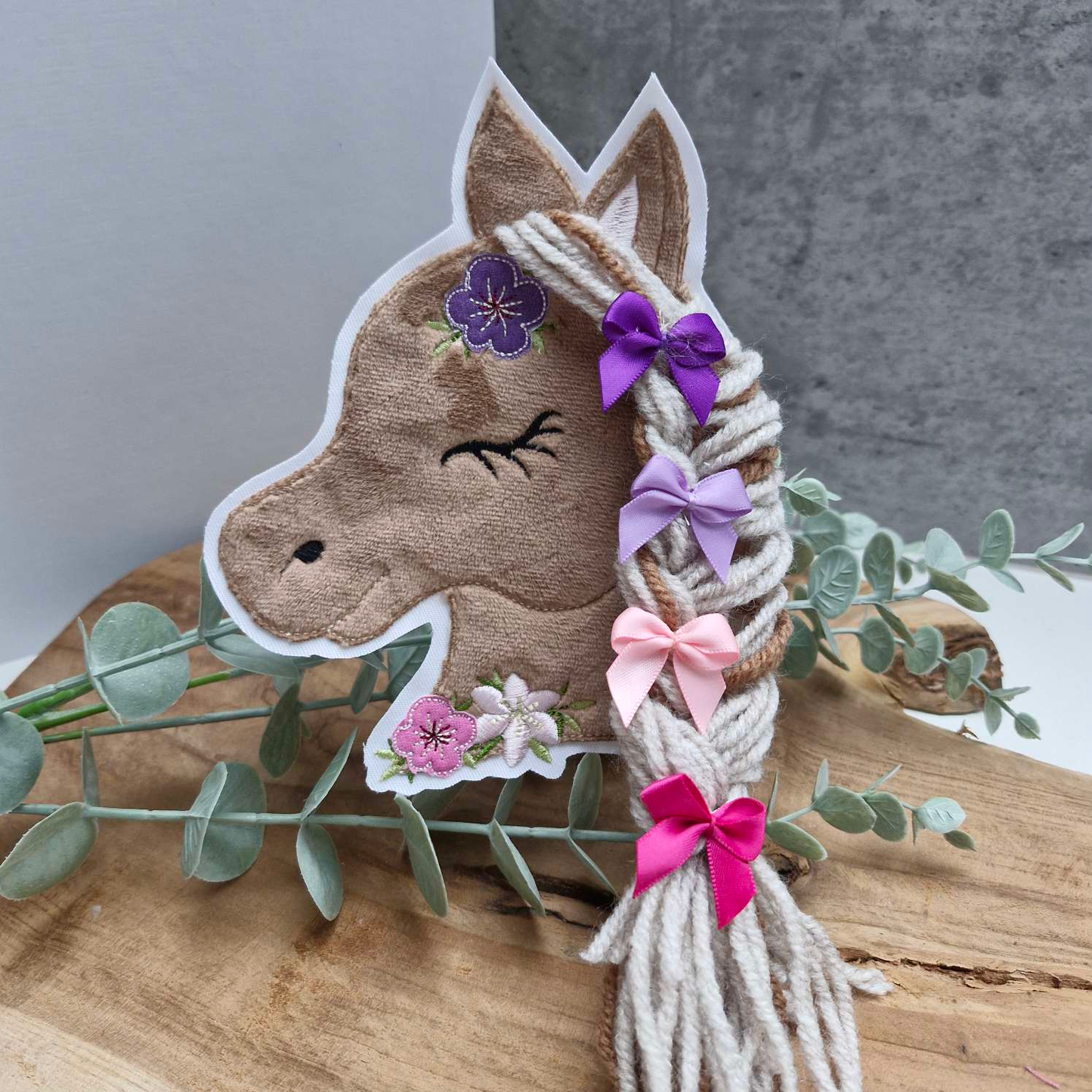 STICKDATEI | Doodle- Datei | Pferd Boho | 3D-Mähne