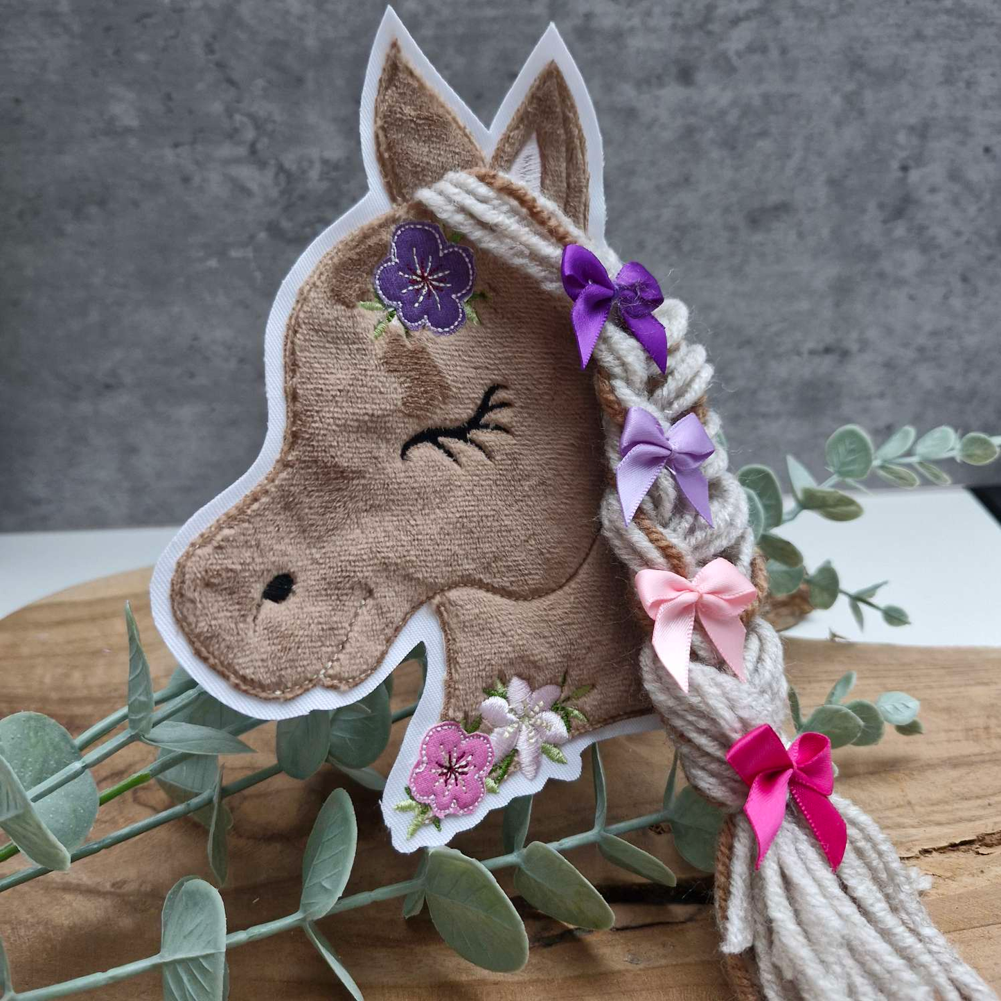 STICKDATEI | Doodle- Datei | Pferd Boho | 3D-Mähne