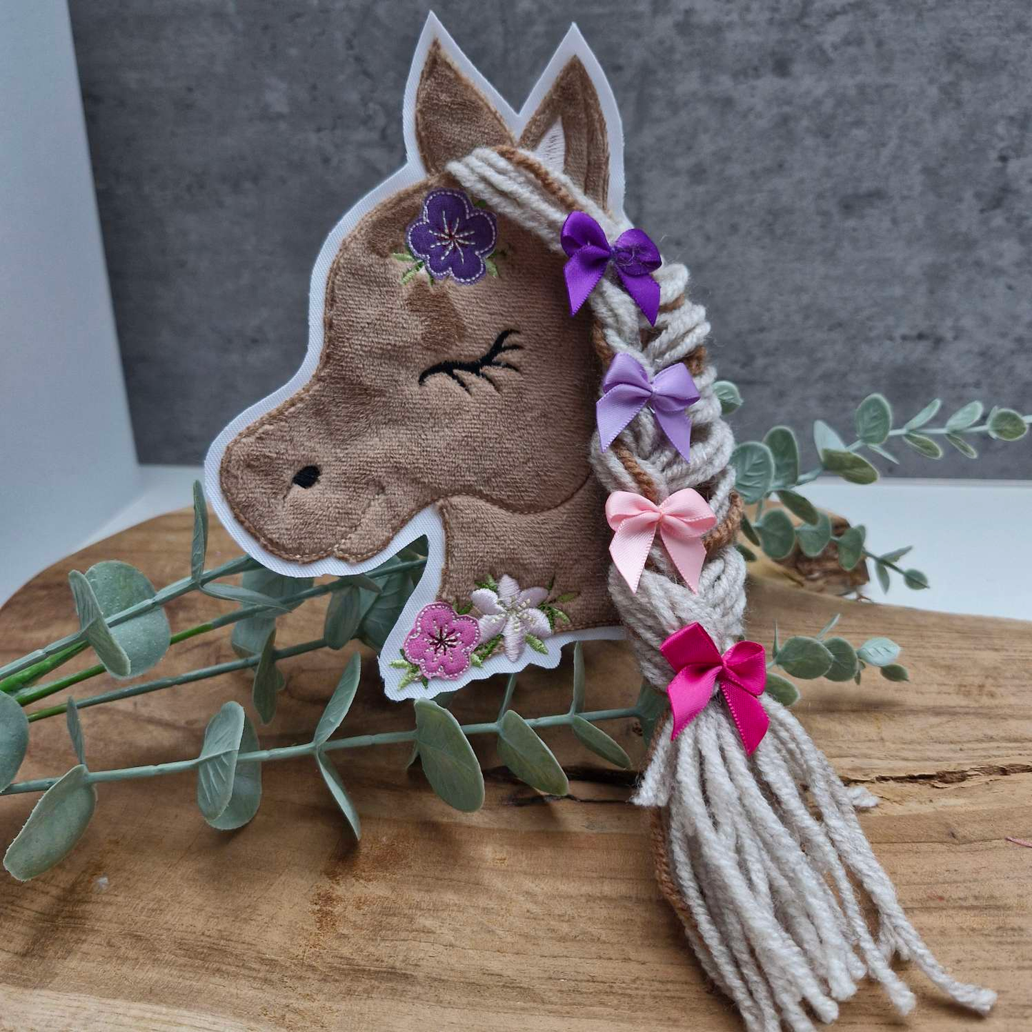 STICKDATEI | Doodle- Datei | Pferd Boho | 3D-Mähne