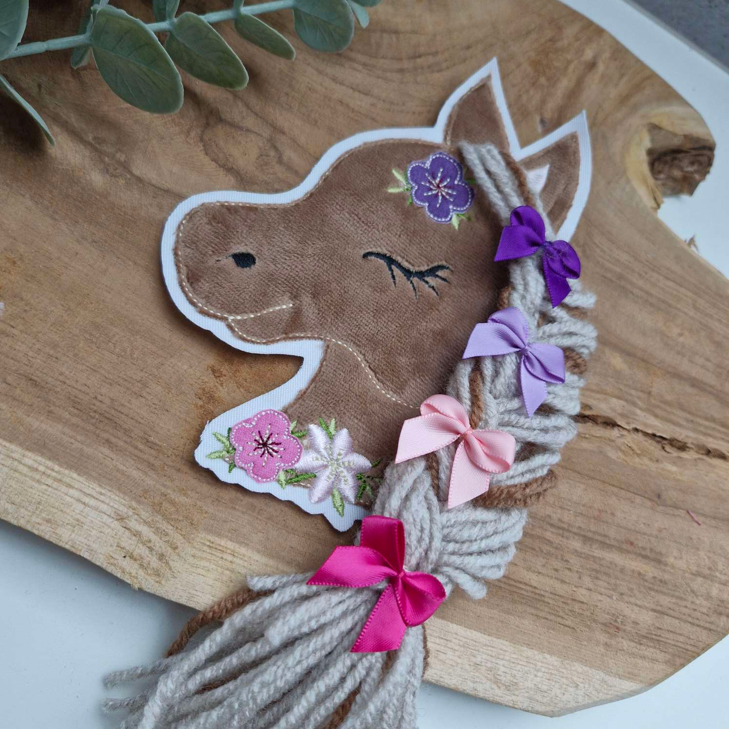 STICKDATEI | Doodle- Datei | Pferd Boho | 3D-Mähne