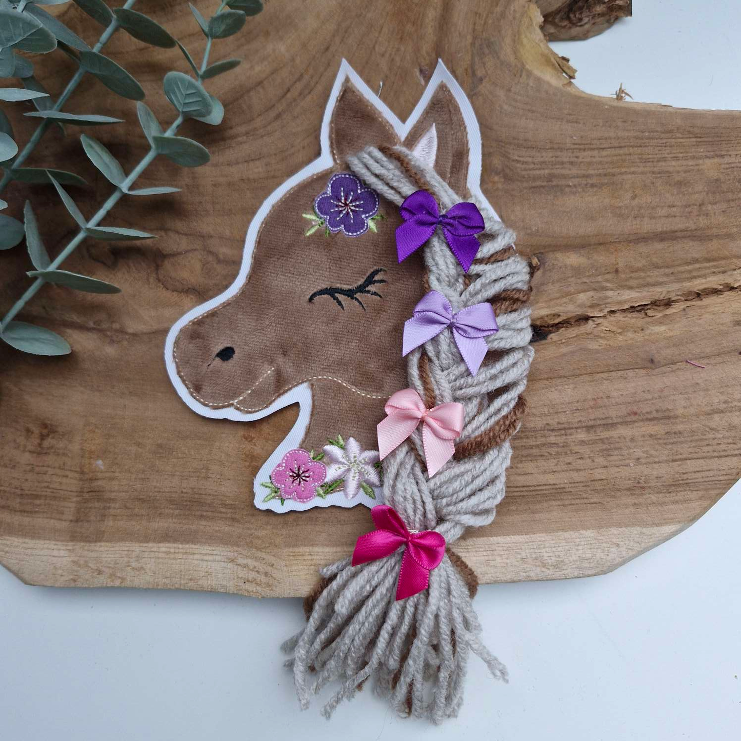 STICKDATEI | Doodle- Datei | Pferd Boho | 3D-Mähne