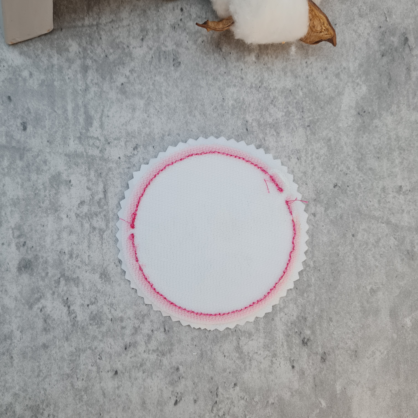 Applikation Aufnäher Button Klettie  | Schulkind 2025 | KorallBär | Rund