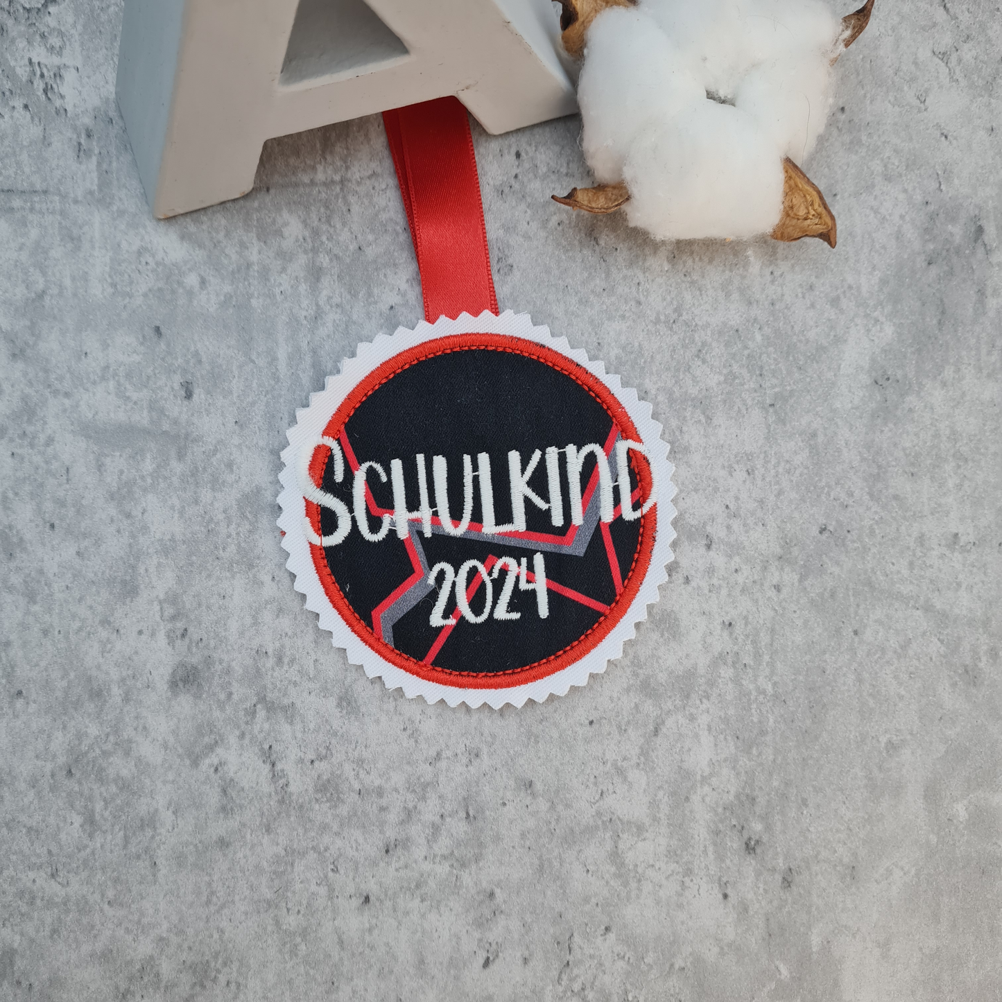 Applikation Aufnäher Button Klettie | Schulkind 2025 | Ninja Yuma