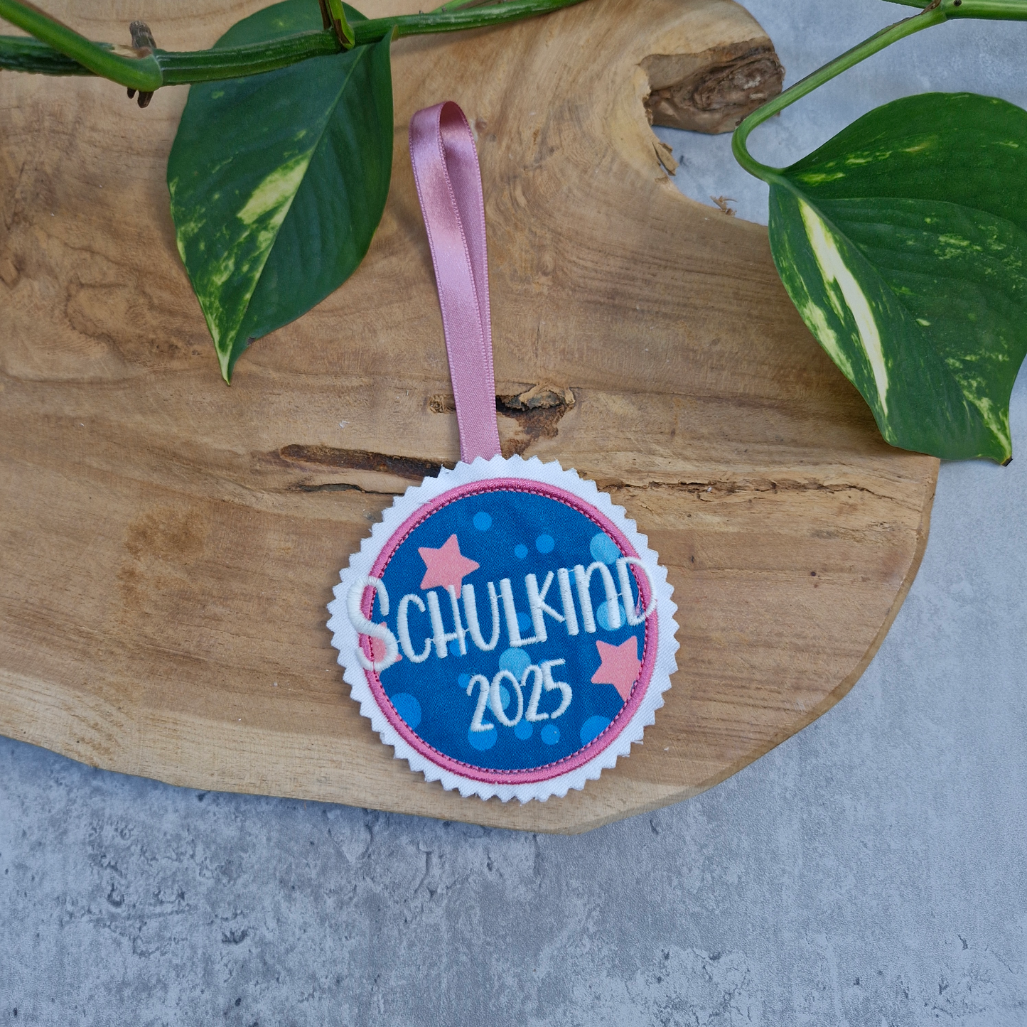 Applikation Aufnäher Button Klettie | Schulkind 2025 | Mermaid Lola