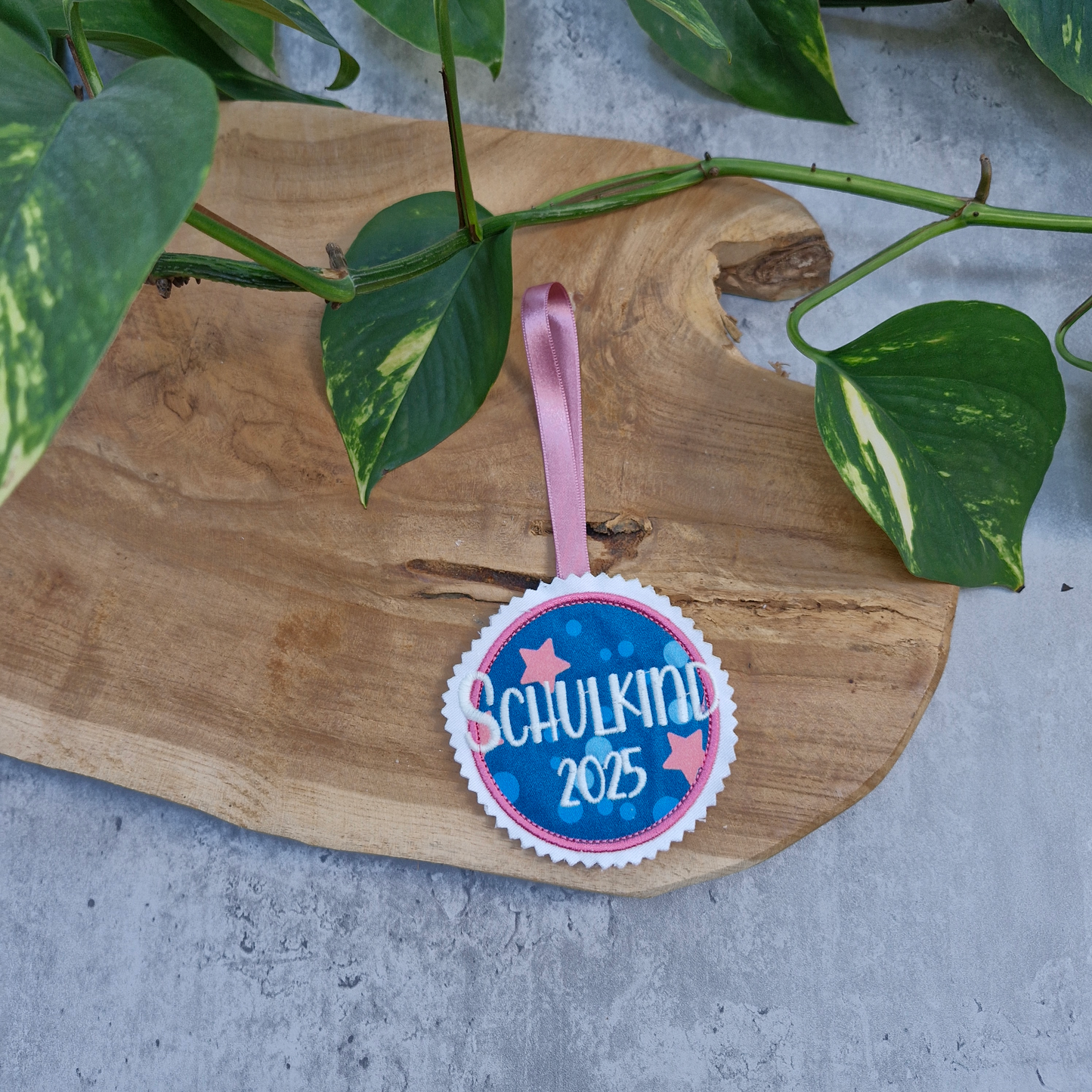 Applikation Aufnäher Button Klettie | Schulkind 2025 | Mermaid Lola