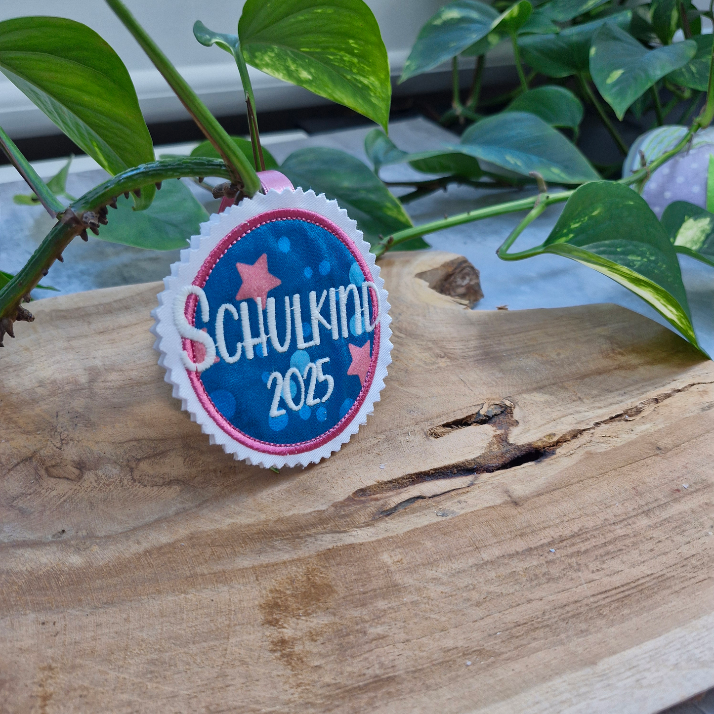 Applikation Aufnäher Button Klettie | Schulkind 2025 | Mermaid Lola