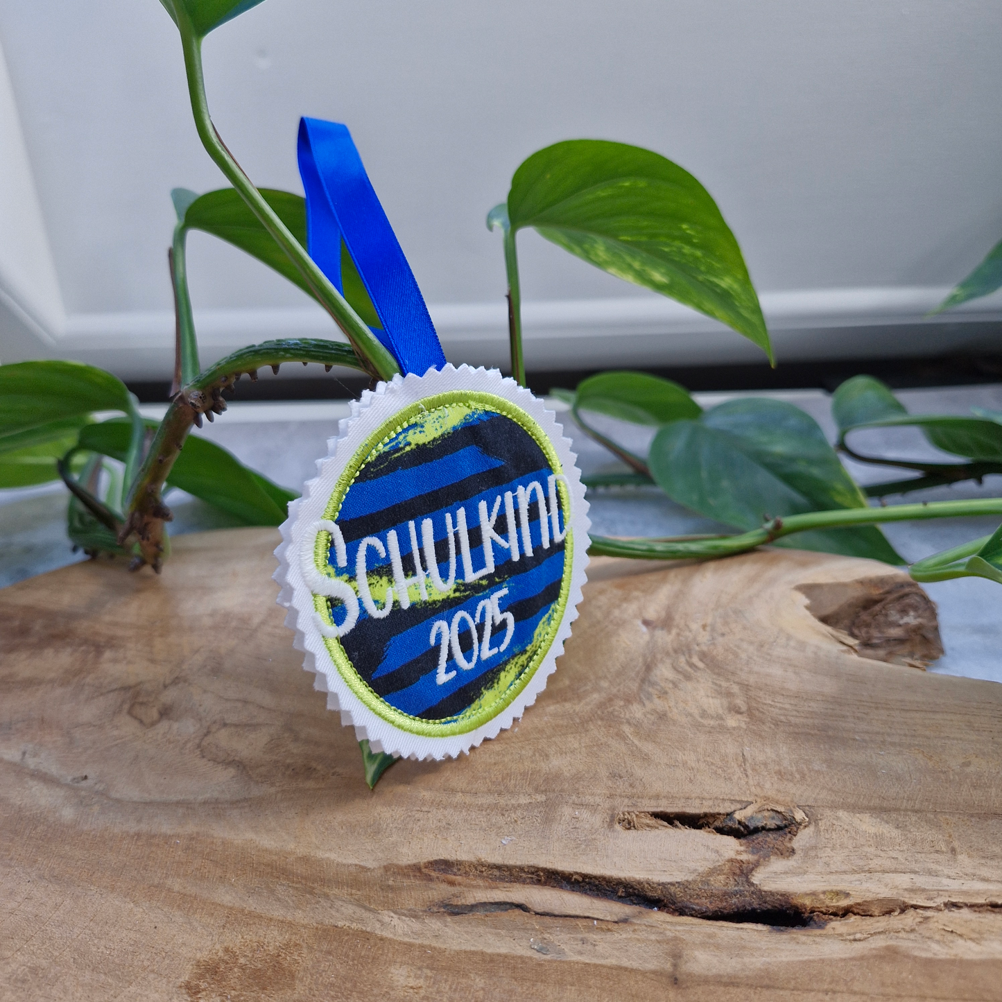 Applikation Aufnäher Button Klettie | Schulkind 2025 | Tiger Night Kimba