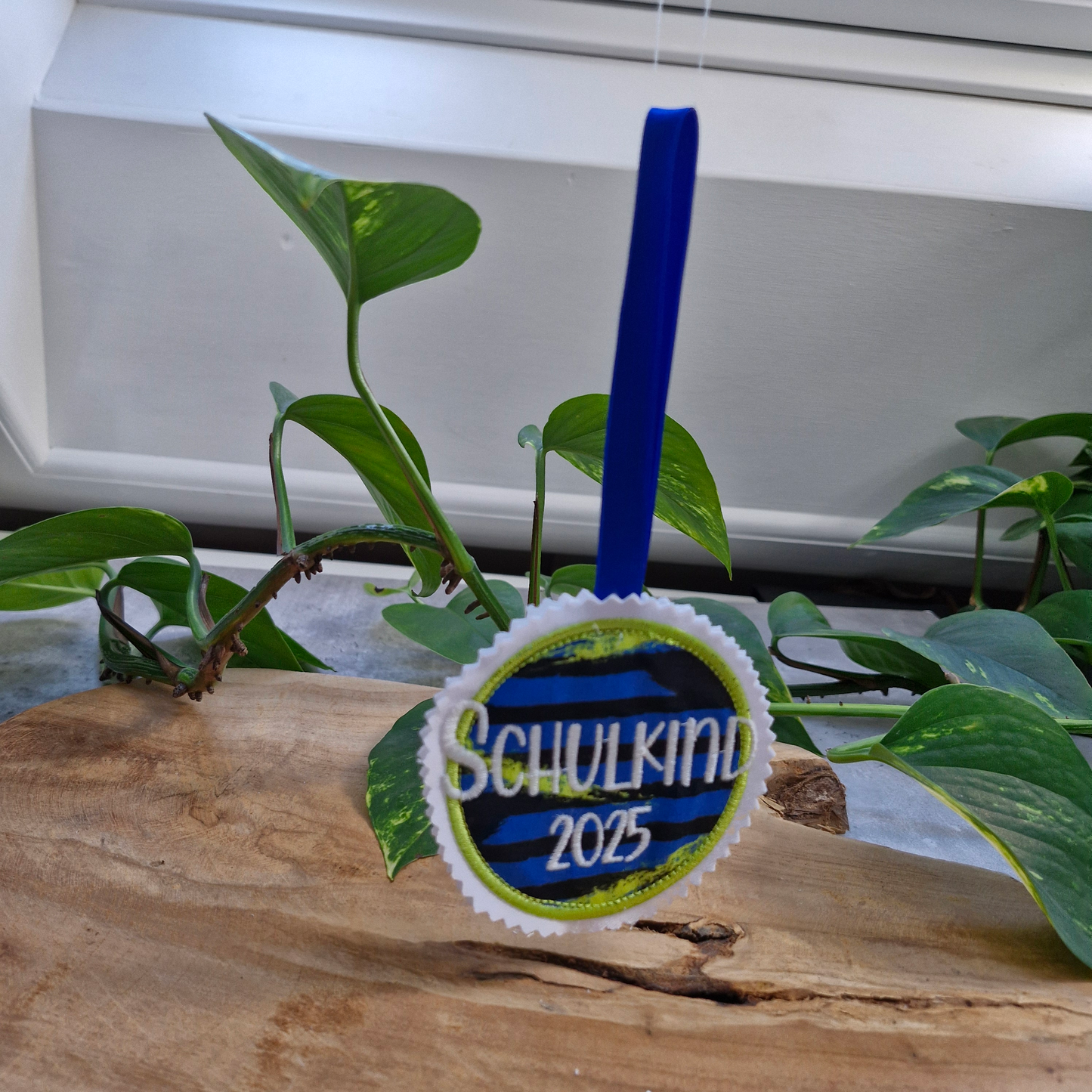 Applikation Aufnäher Button Klettie | Schulkind 2025 | Tiger Night Kimba