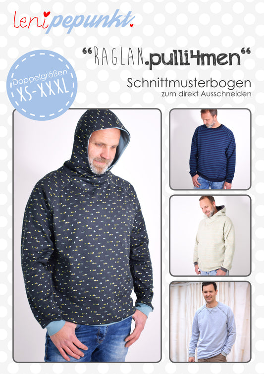 Schnittmuster | RAGLAN.pulli4men | XS - XXXL | Leni PePunkt