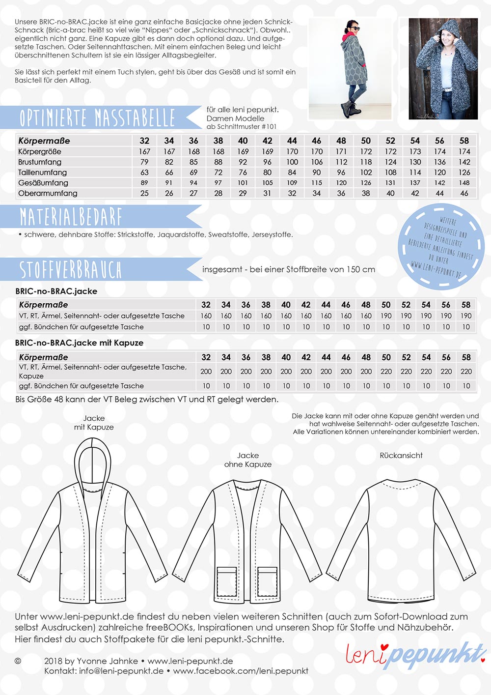 Schnittmuster | RAGLAN.pulli4men | XS - XXXL | Leni PePunkt