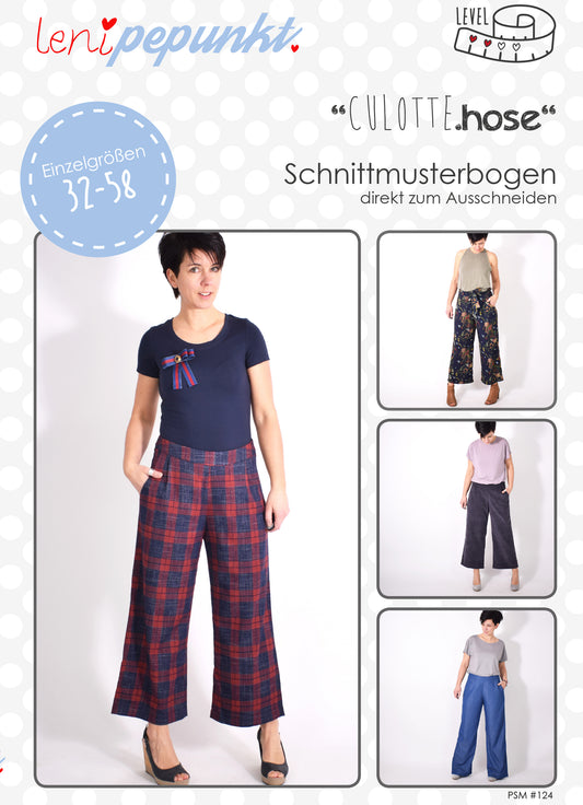 Schnittmuster | CULOTTE.hose | Gr. 32 - 58 | Leni PePunkt