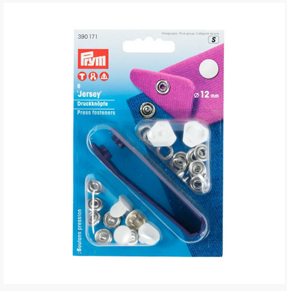Druckknöpfe | Jersey | 12mm | weiß | Prym