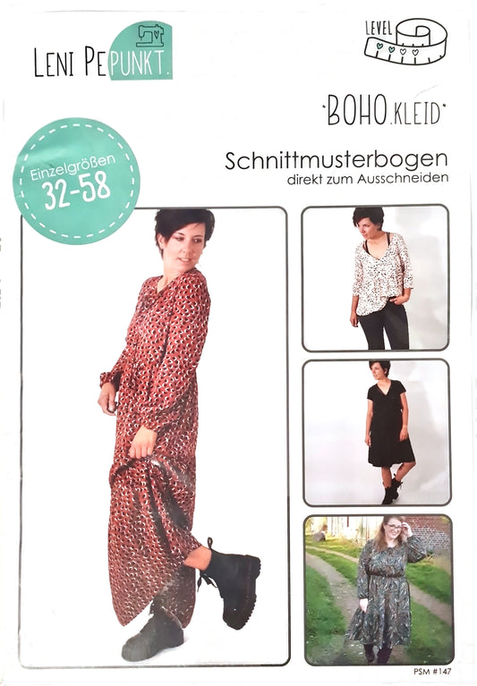Schnittmuster | BOHO.kleid | Gr. 32 - 58 | Leni PePunkt