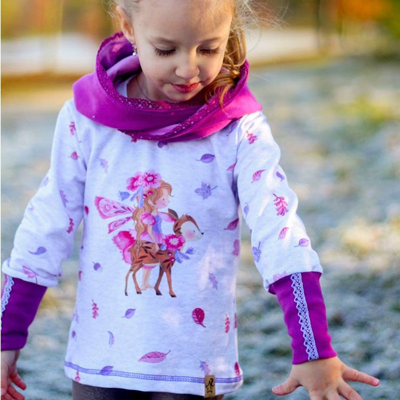 Schnittmuster | Mädchen- Hoodie| Gr 86 - 152 | AnniNanni