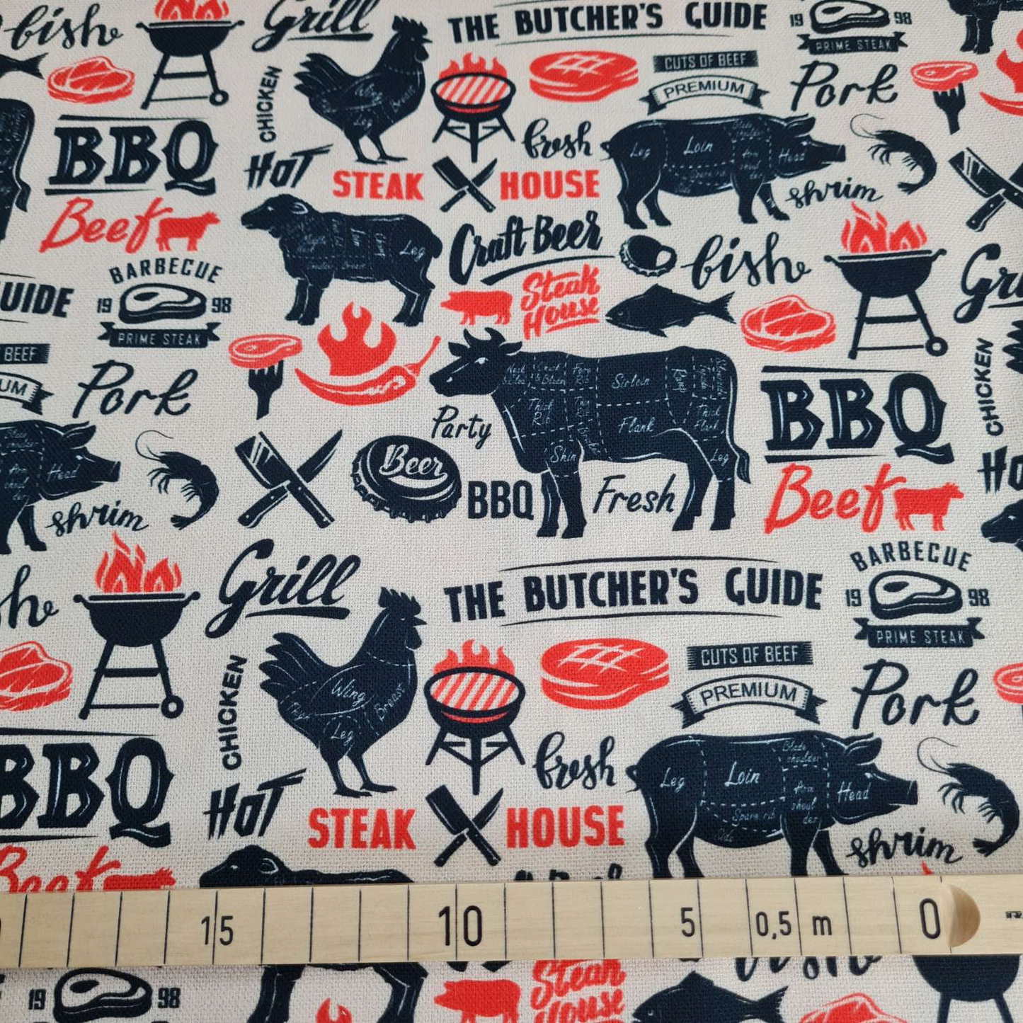 Baumwollwebware | BBQ | Beige