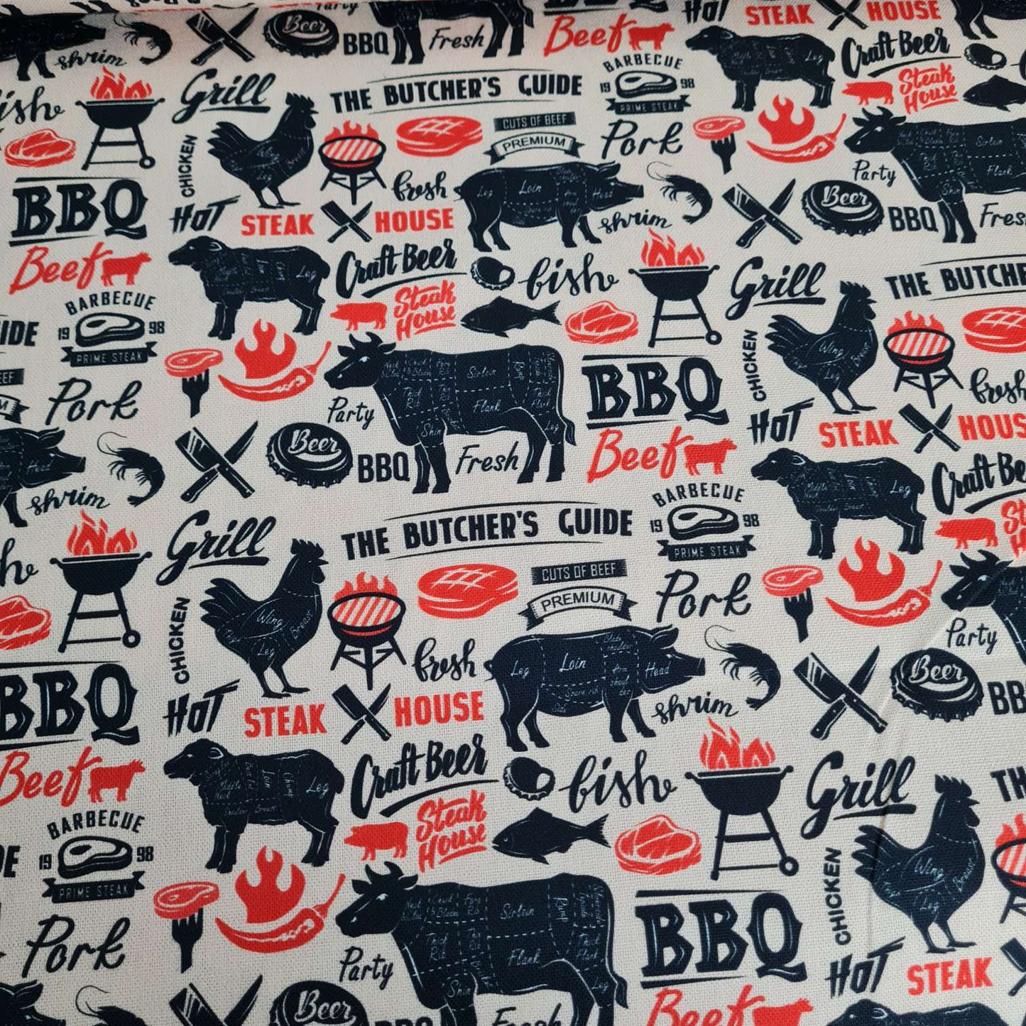 Baumwollwebware | BBQ | Beige