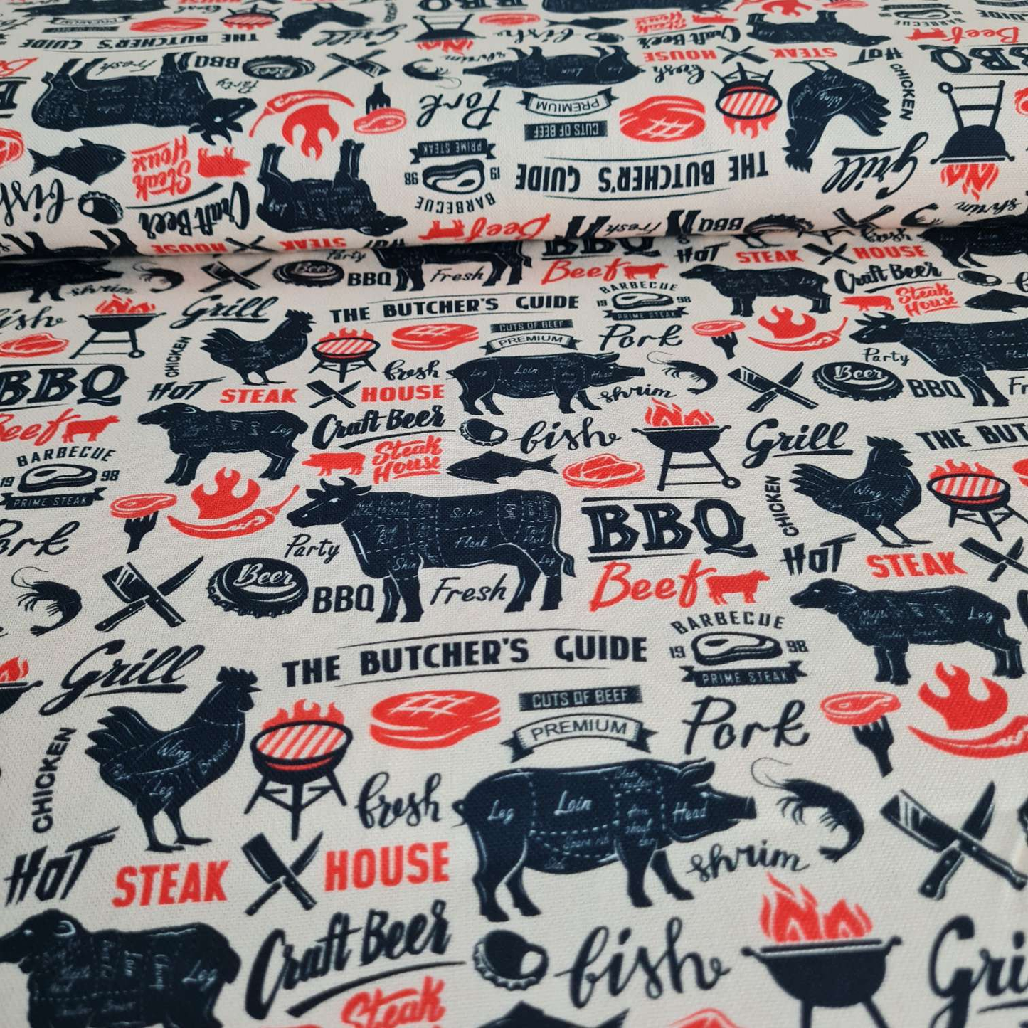 Baumwollwebware | BBQ | Beige