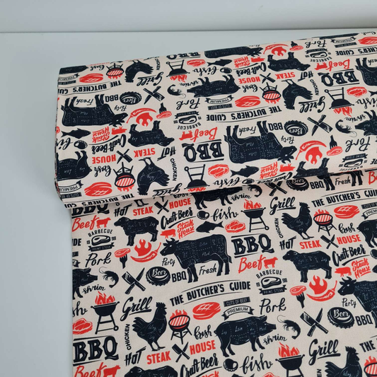 Baumwollwebware | BBQ | Beige