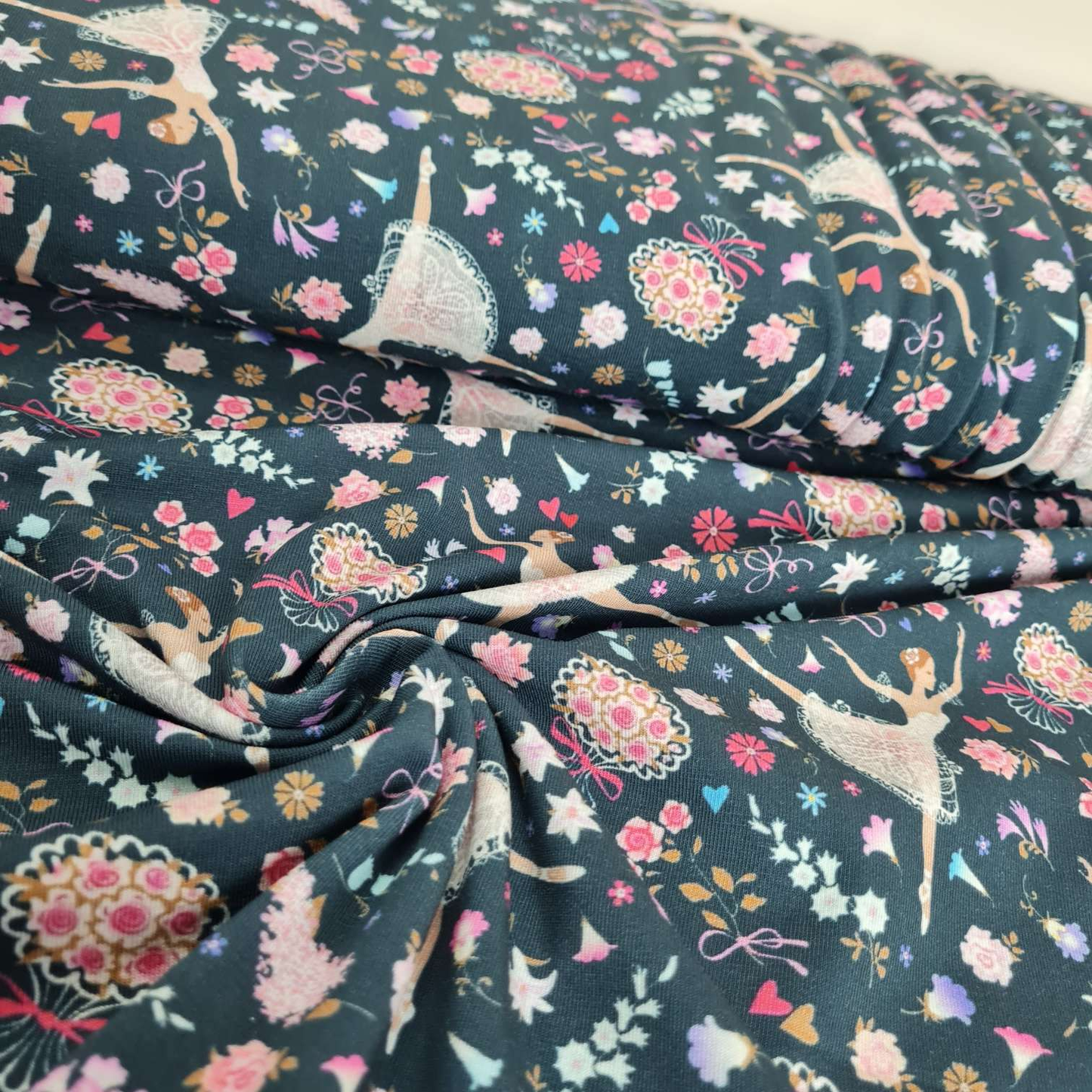 Baumwolljersey | Ballerina | Dunkelblau