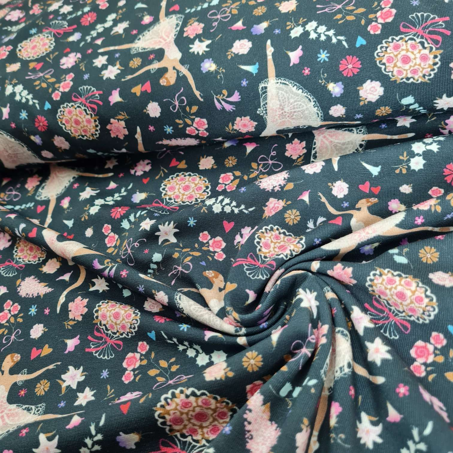 Baumwolljersey | Ballerina | Dunkelblau