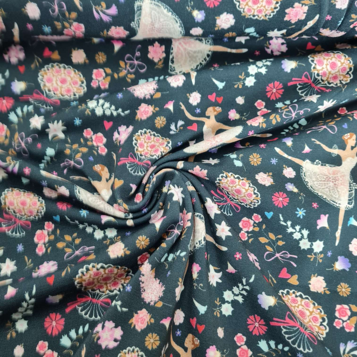 Baumwolljersey | Ballerina | Dunkelblau