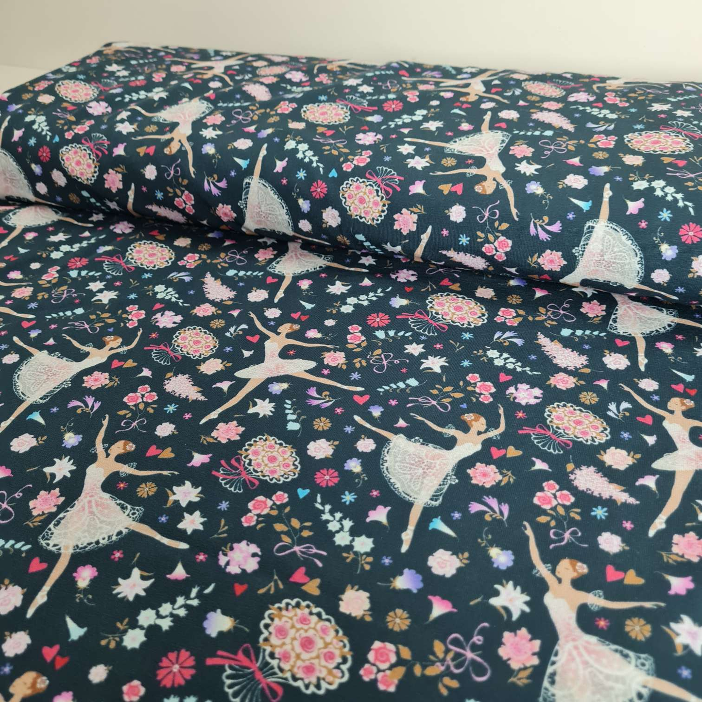 Baumwolljersey | Ballerina | Dunkelblau