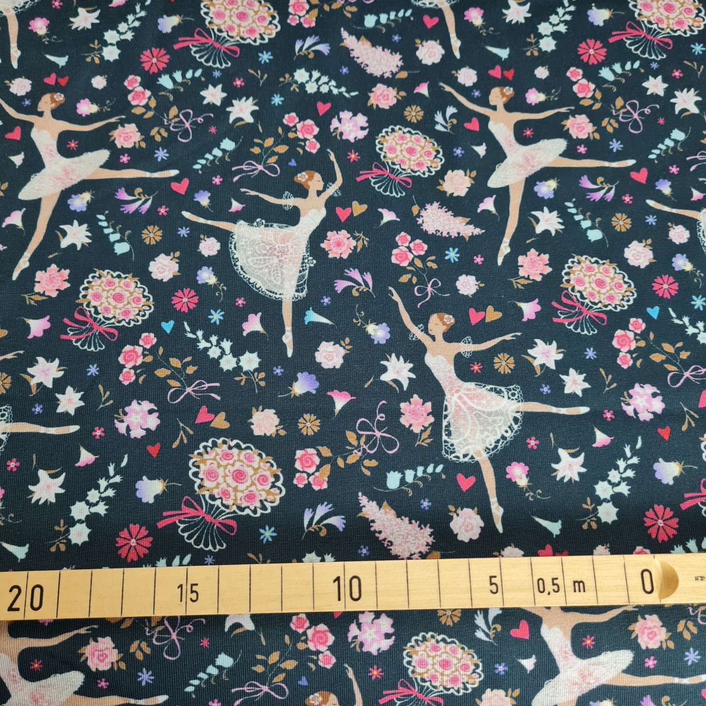 Baumwolljersey | Ballerina | Dunkelblau