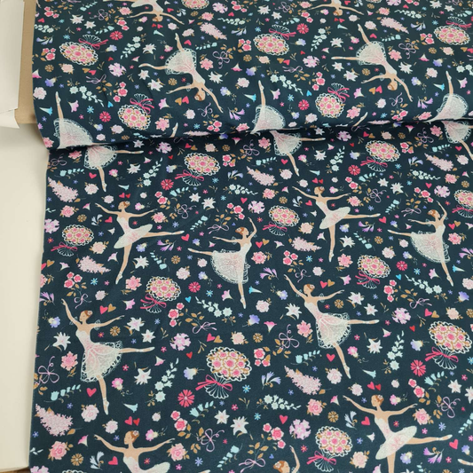 Baumwolljersey | Ballerina | Dunkelblau