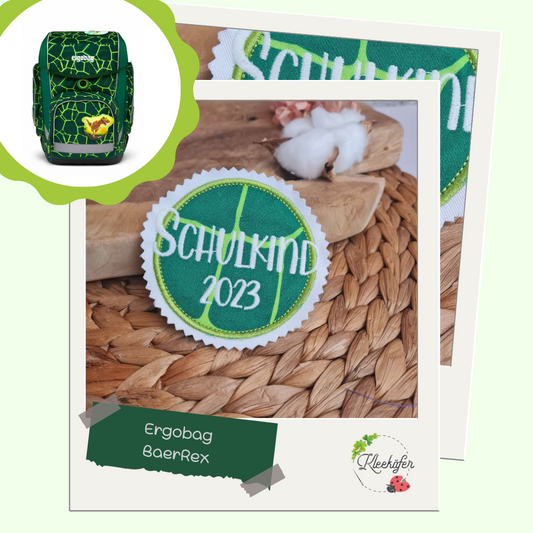 Applikation Aufnäher Button Klettie | Schulkind 2025 | BärRex