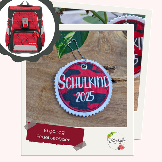 Applikation Aufnäher Button Klettie | Schulkind 2025 | MonsterTruck