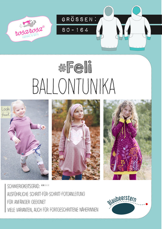 Schnittmuster | Feli Ballontunika | Gr. 80 - 164 | RosaRosa