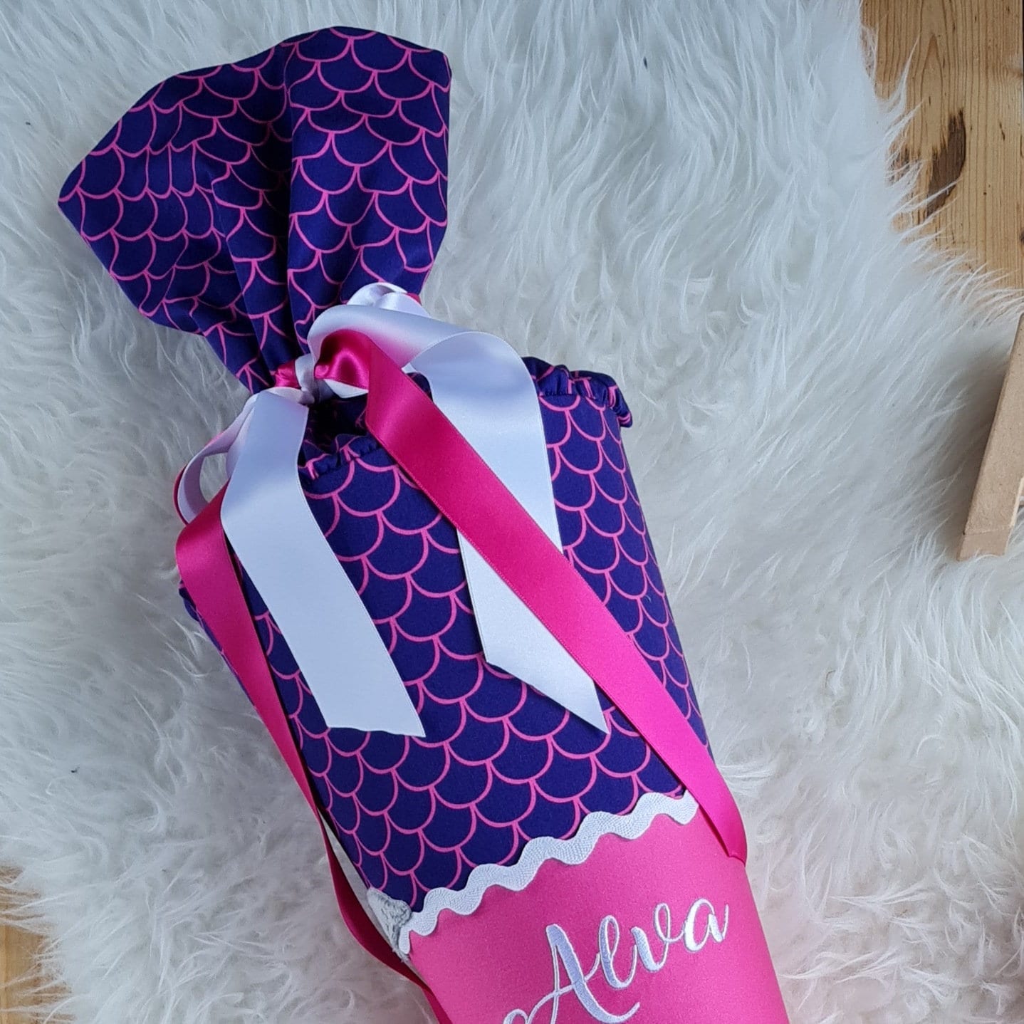 Schultüte Zuckertüte | PerlentauchBär | 70 cm | OHNE Kissenfüllung