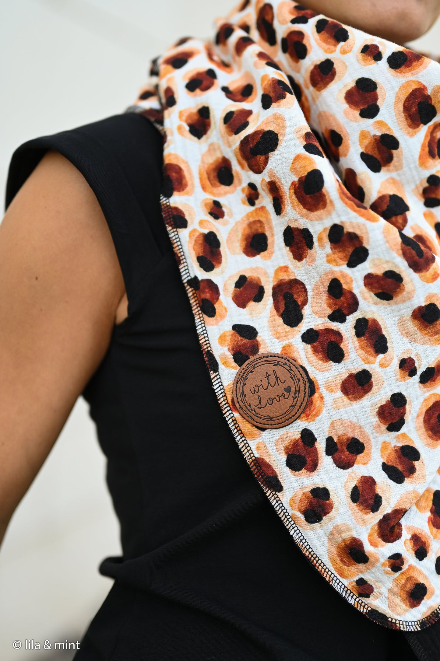 Musselin | Leoprint | Ocker Braun