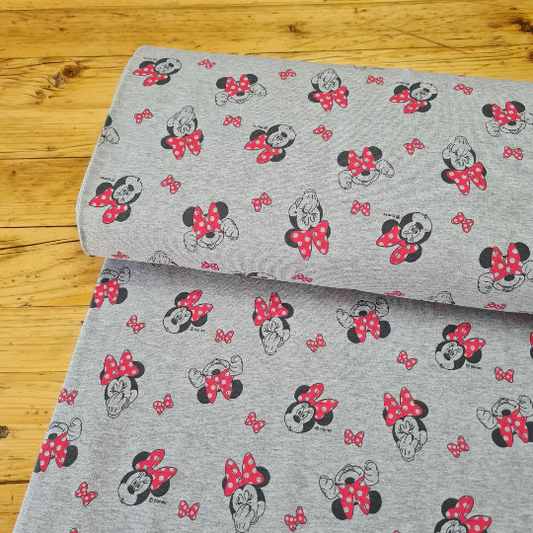 Baumwollsweat | Mickey Mouse | grau meliert