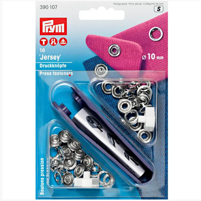Druckknöpfe | Jersey | 10mm | Silber| Prym