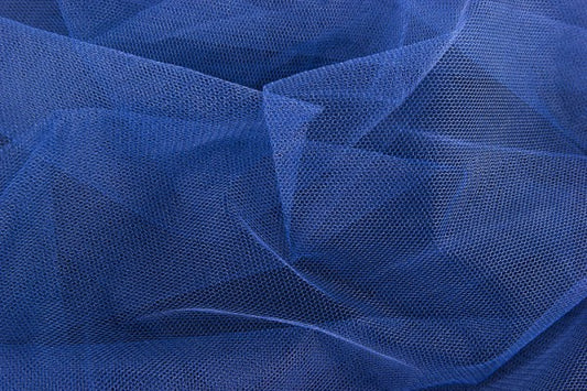 Wabentüll | Blau | Uni