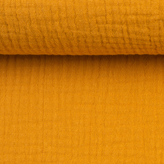 Musselin | Uni | Ocker